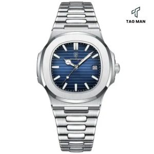 POEDAGAR Military Square Men's Watch